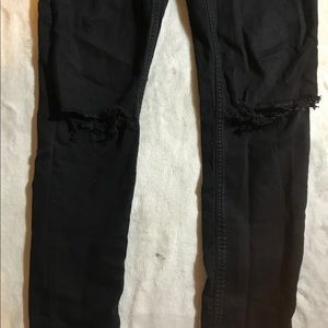 Black high waisted skinny jeans